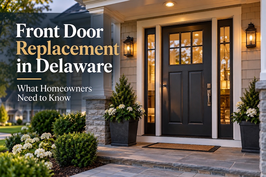 Front Door Replacement in Delaware: What Homeowners Need to Know